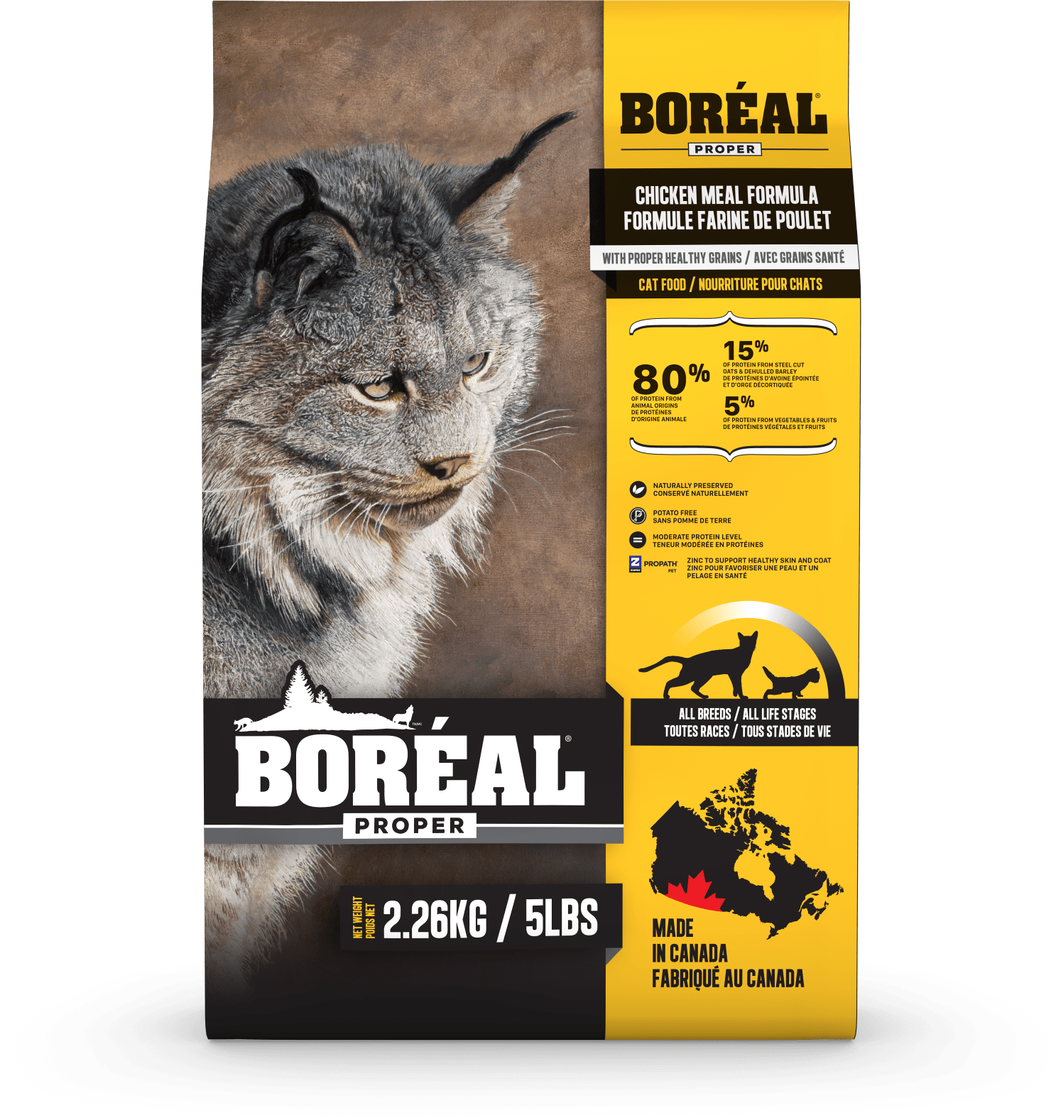 BOREAL 2.26KG CAT PROPER CHICKEN WITH GRAINS Your Local Source for