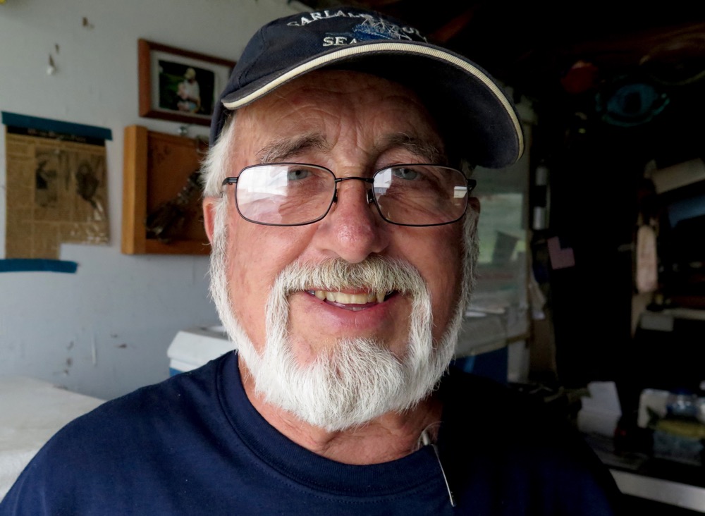 Buddy Harper Inside Garland Fulcher Seafood Market