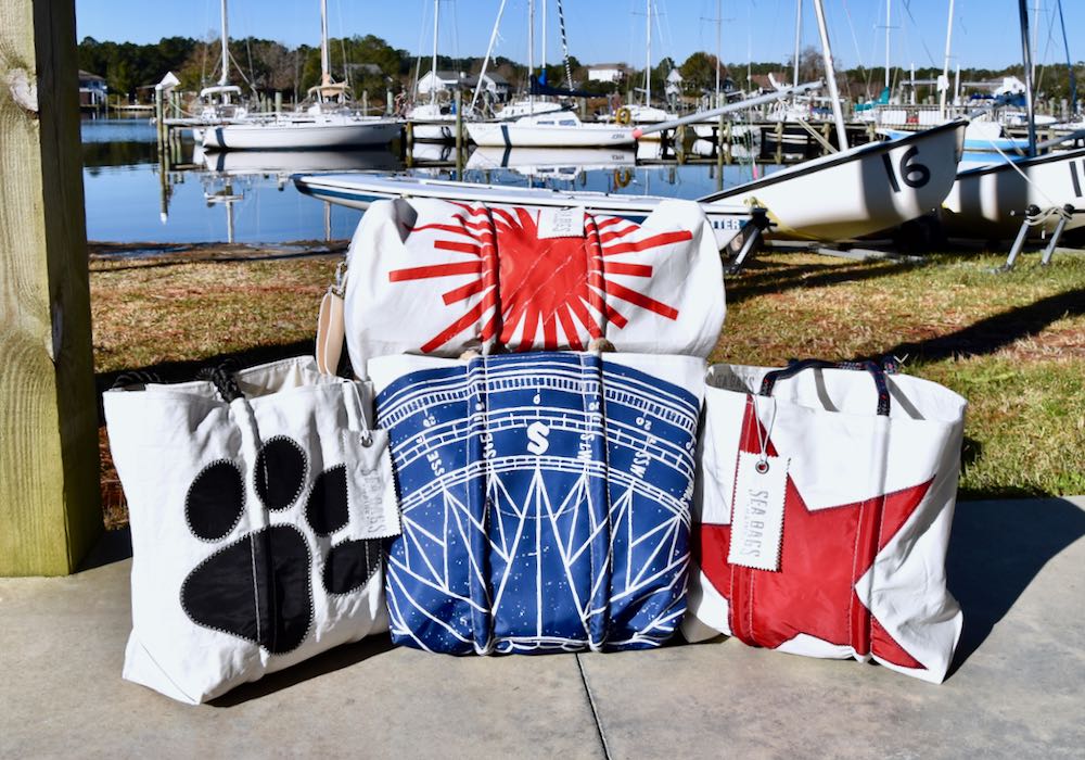 Old Sails Turned Into Sea Bags