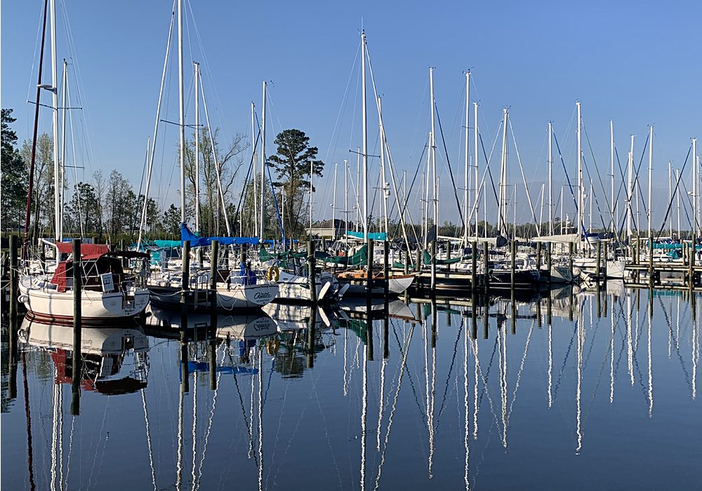 Sailboats at Pecan Grove Marina