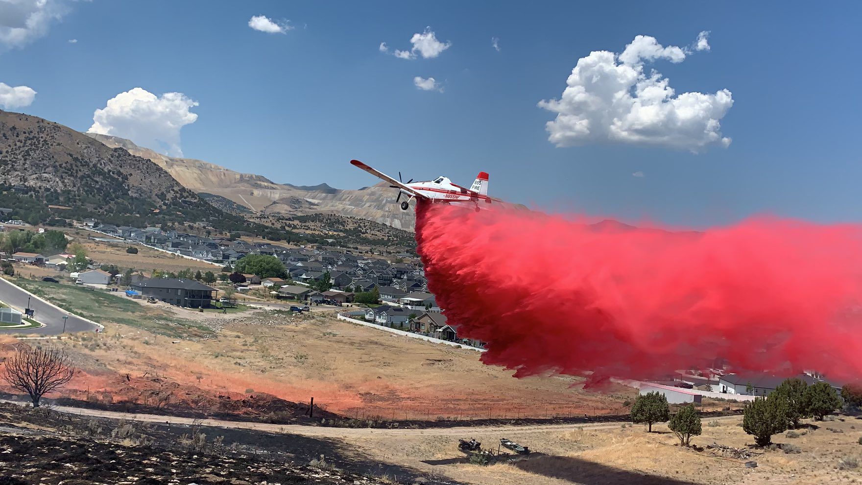 No structures lost in Herriman field fire TownLift, Park City News