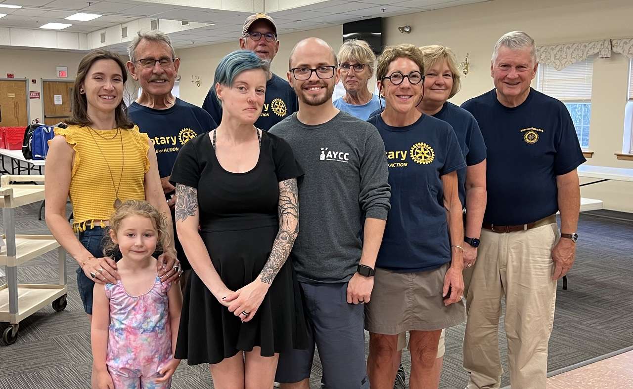 Waterville rotary volunteers assemble backpacks The Town Line Newspaper