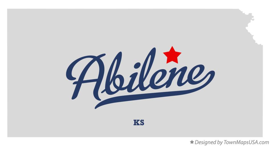 Map of Abilene, KS, Kansas