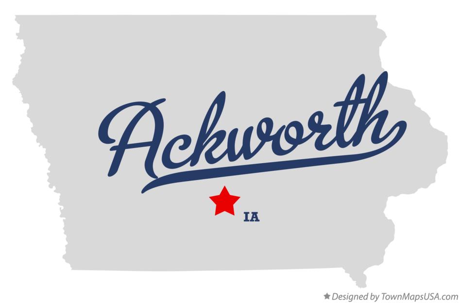 Map of Ackworth, IA, Iowa
