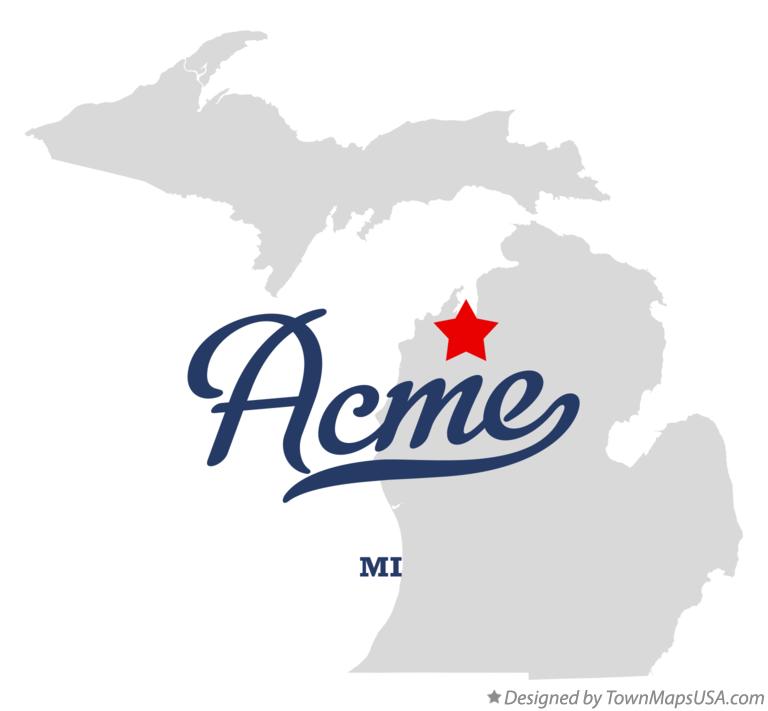 Map of Acme, MI, Michigan