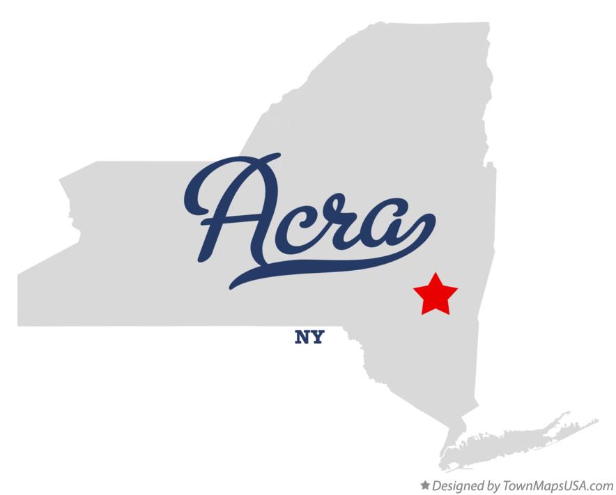 Map of Acra, NY, New York