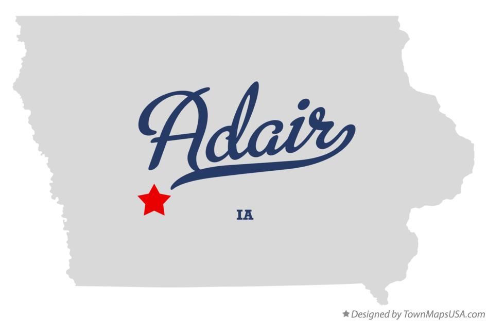 Map of Adair, IA, Iowa