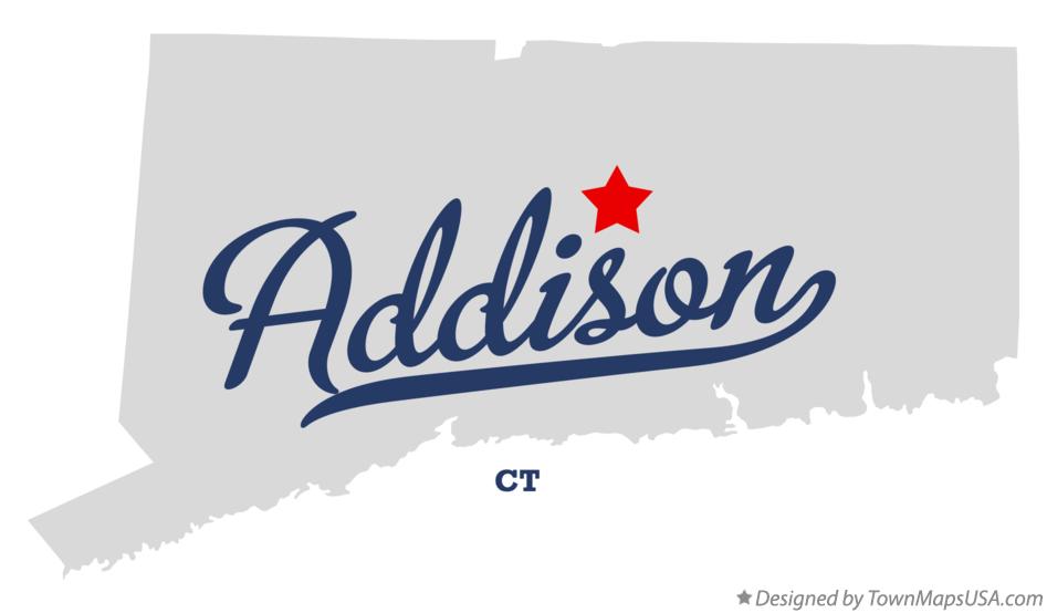Map of Addison, CT, Connecticut