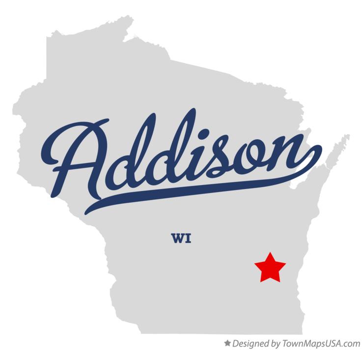 Map of Addison, WI, Wisconsin