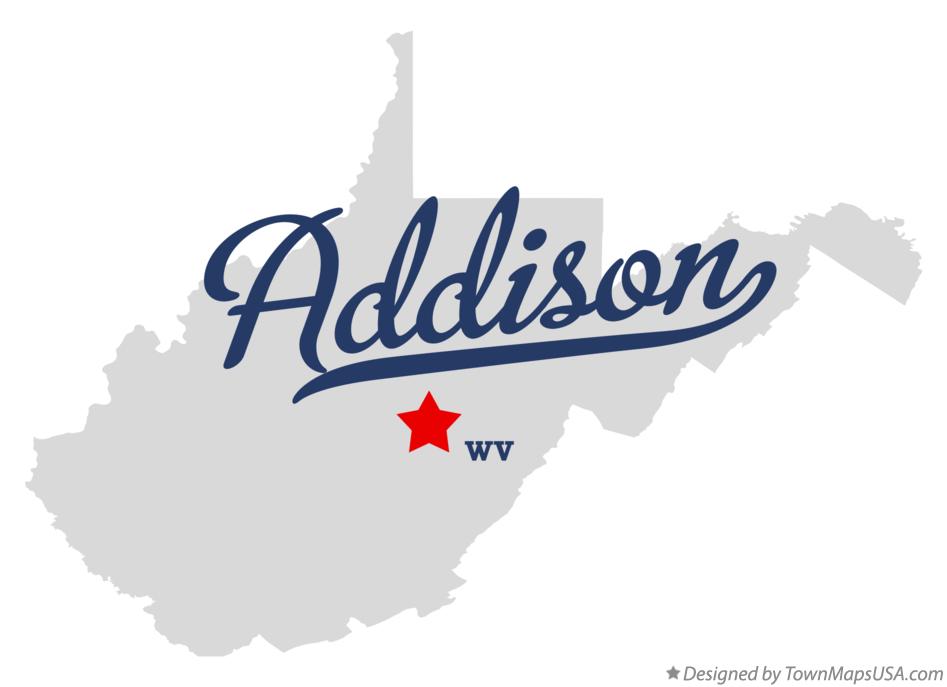 Map of Addison, WV, West Virginia