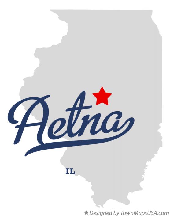 Map of Aetna, IL, Illinois