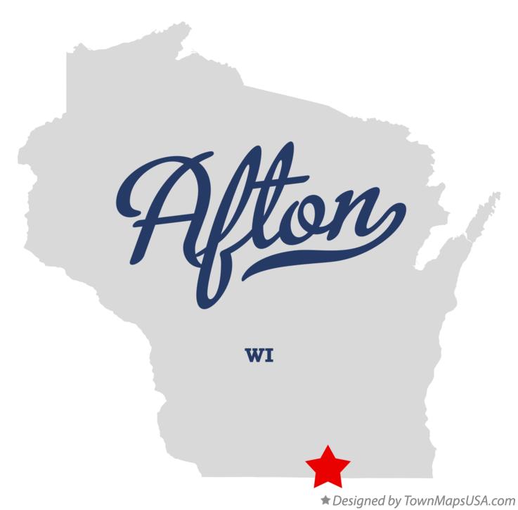 Map of Afton, WI, Wisconsin