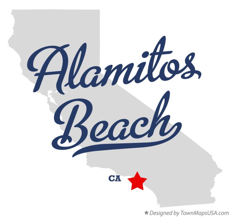 Map of Alamitos Beach, CA, California
