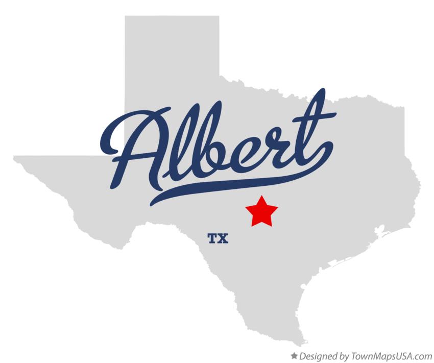 Map of Albert, TX, Texas