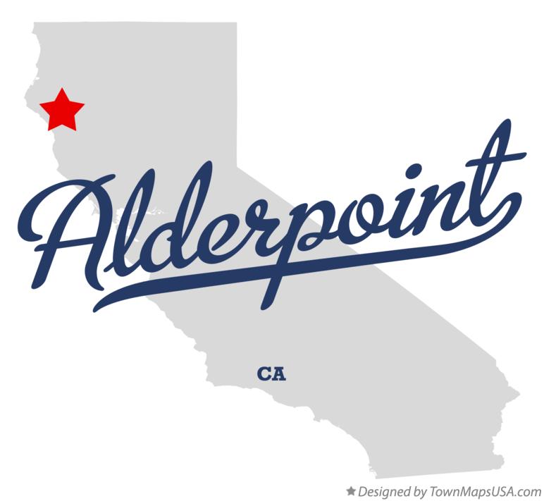 Map of Alderpoint, CA, California