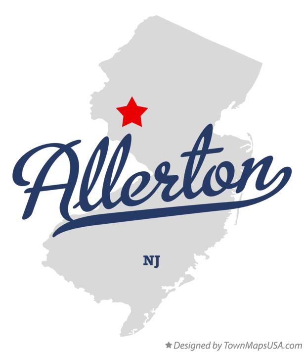 Map of Allerton, NJ, New Jersey