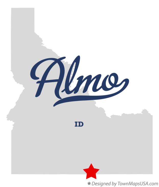 Map of Almo, ID, Idaho