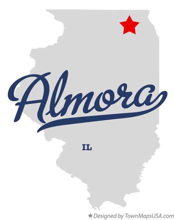 Map of Almora, IL, Illinois
