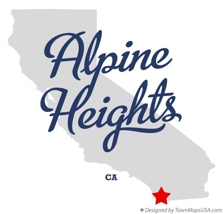 Map of Alpine Heights, CA, California