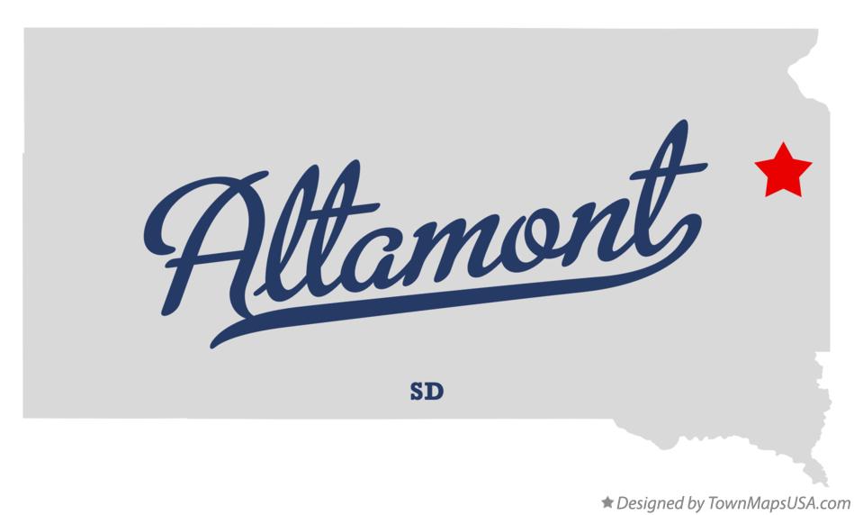Map of Altamont, SD, South Dakota