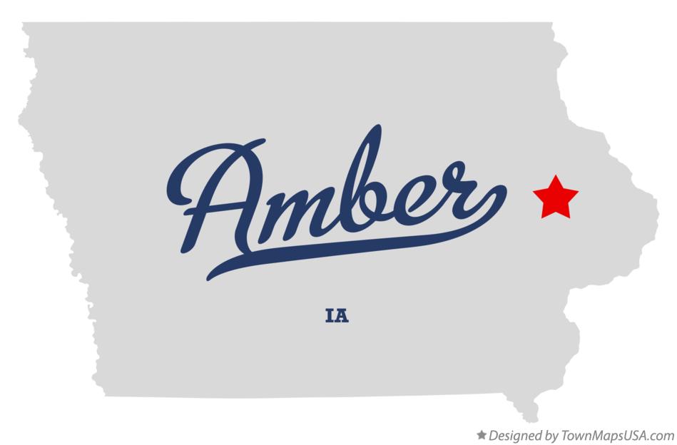 Map of Amber, IA, Iowa