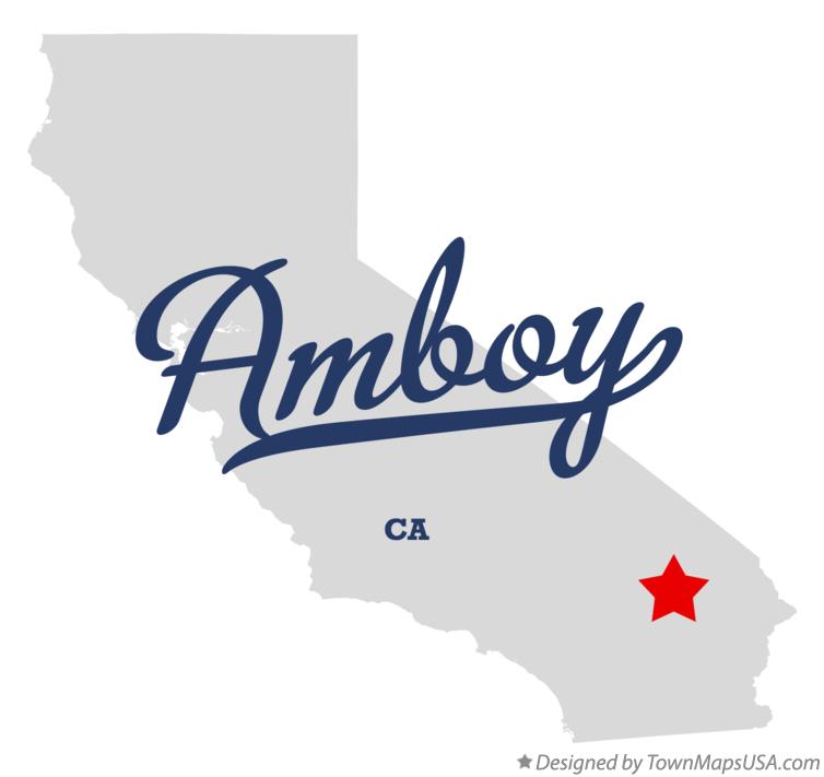 Map of Amboy, CA, California