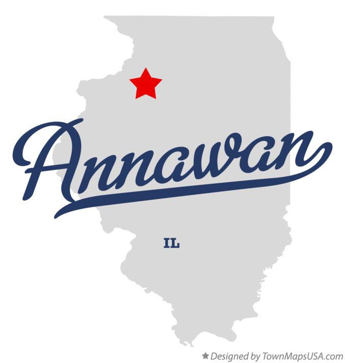 Map of Annawan, IL, Illinois