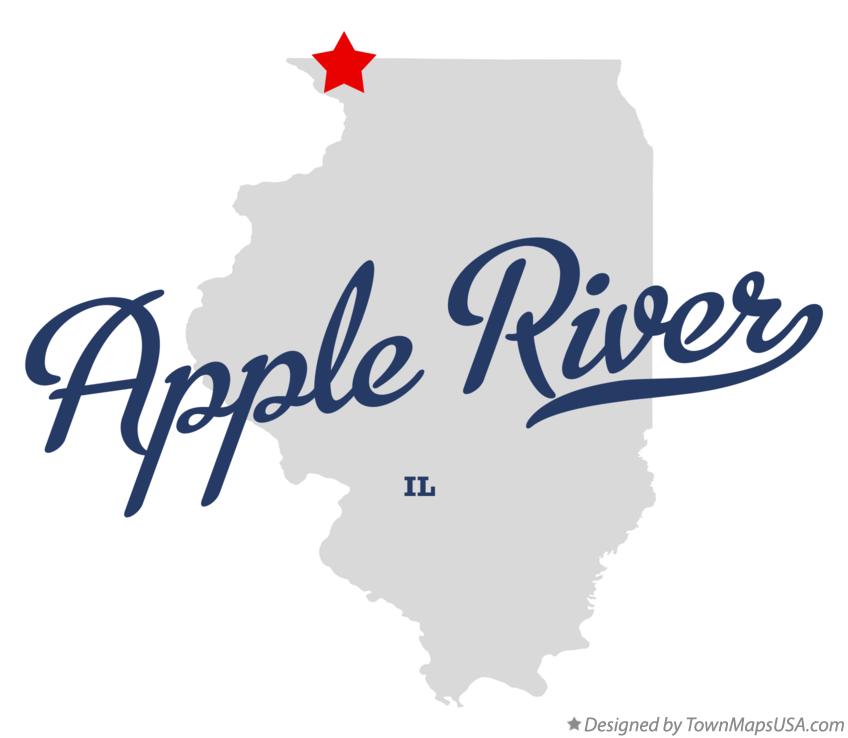 Map of Apple River, IL, Illinois