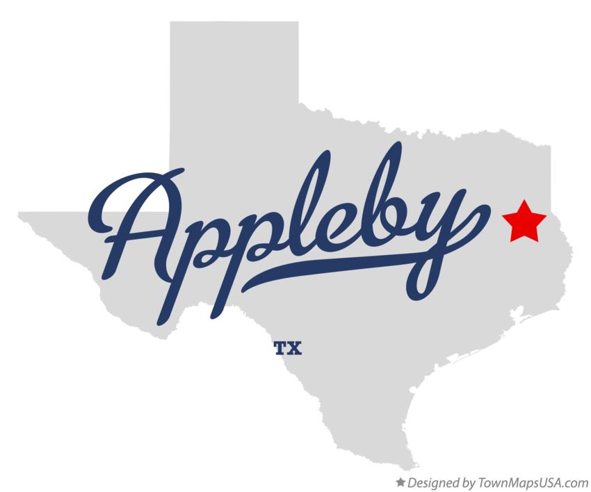 Map of Appleby, TX, Texas