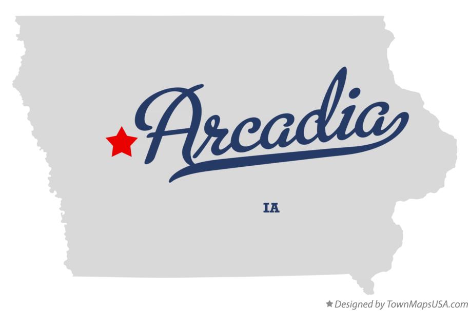 Map of Arcadia, IA, Iowa