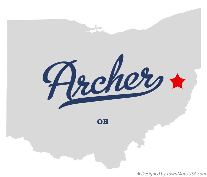 Map of Archer, OH, Ohio