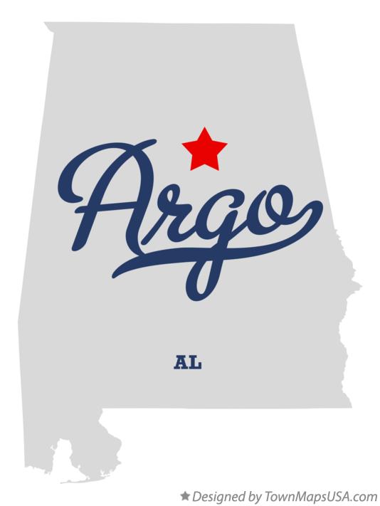 Map of Argo, AL, Alabama
