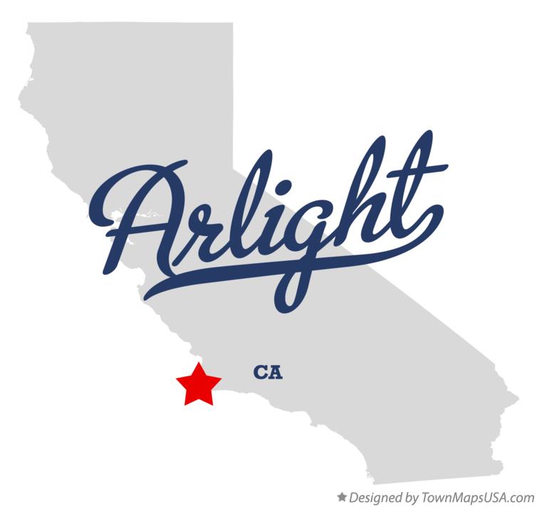 Map of Arlight, CA, California