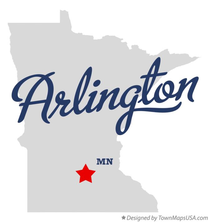 Map of Arlington, MN, Minnesota