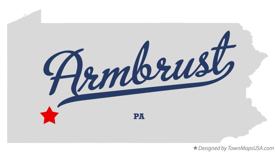 Map of Armbrust, PA, Pennsylvania