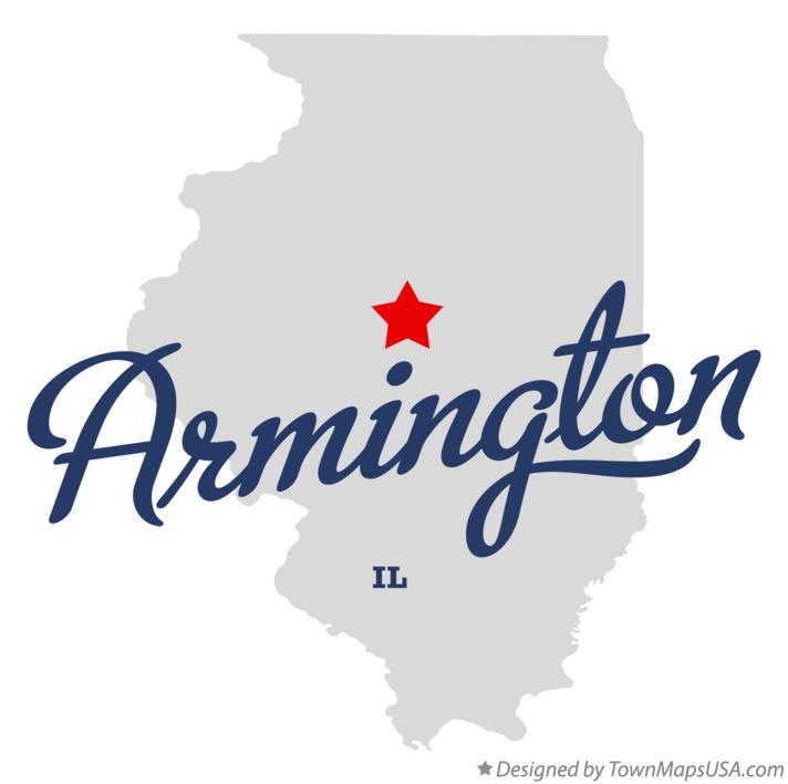 Map of Armington, IL, Illinois