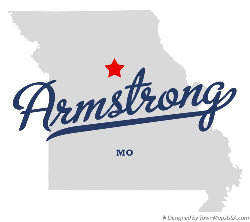 Map of Armstrong, MO, Missouri