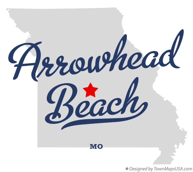 Map of Arrowhead Beach, MO, Missouri