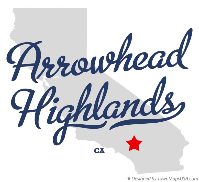 Map of Arrowhead Highlands, CA, California
