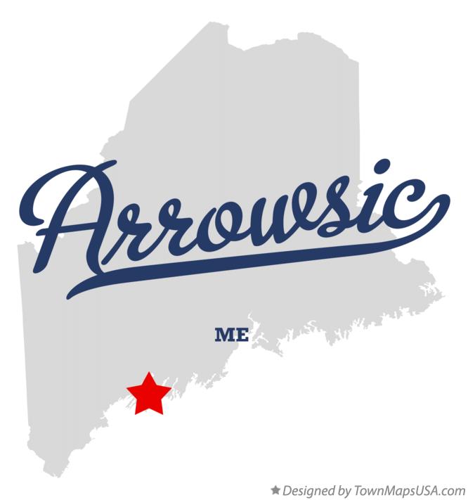 Map of Arrowsic, ME, Maine