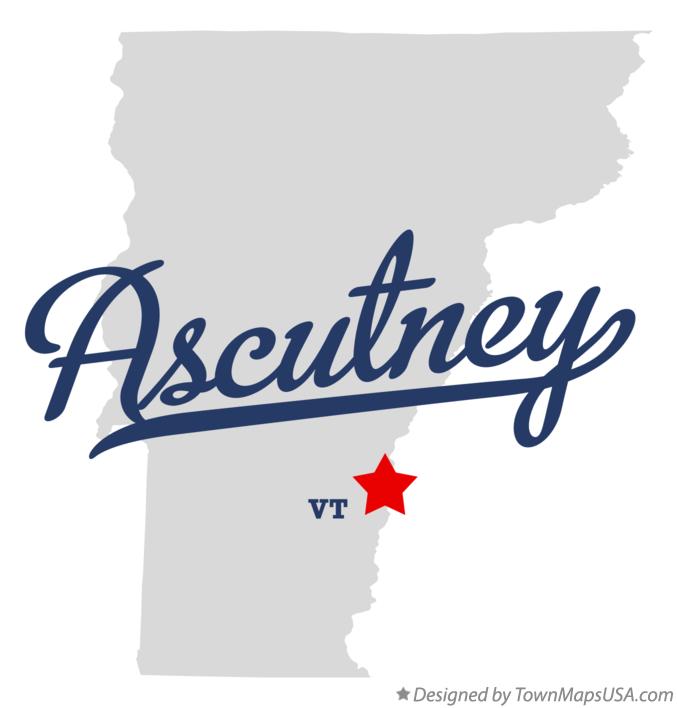 Map of Ascutney, VT, Vermont