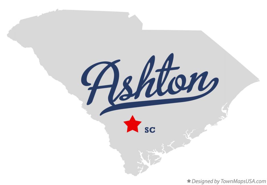 Map of Ashton, SC, South Carolina