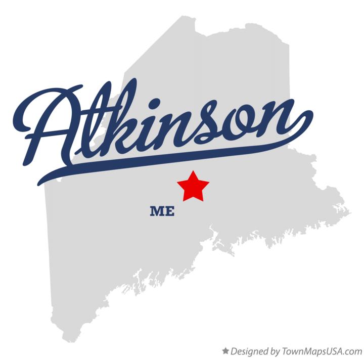 Map of Atkinson, ME, Maine
