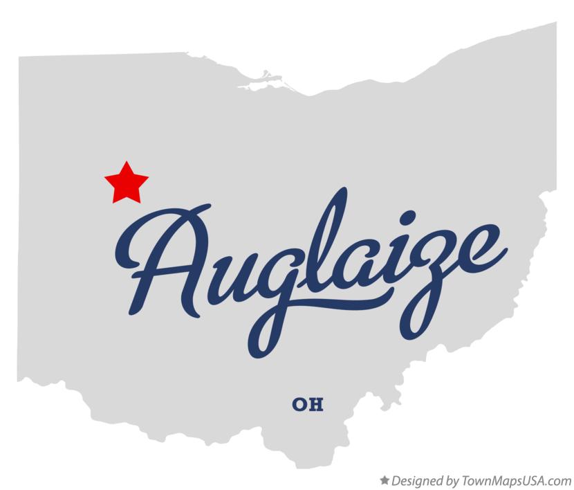 Map of Auglaize, OH, Ohio