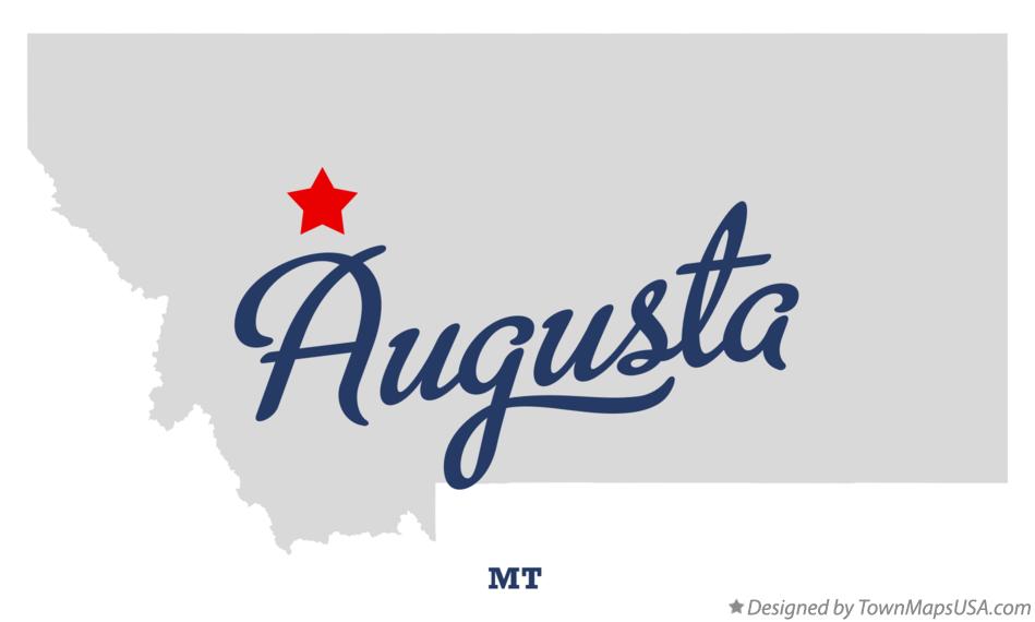 Map of Augusta, MT, Montana