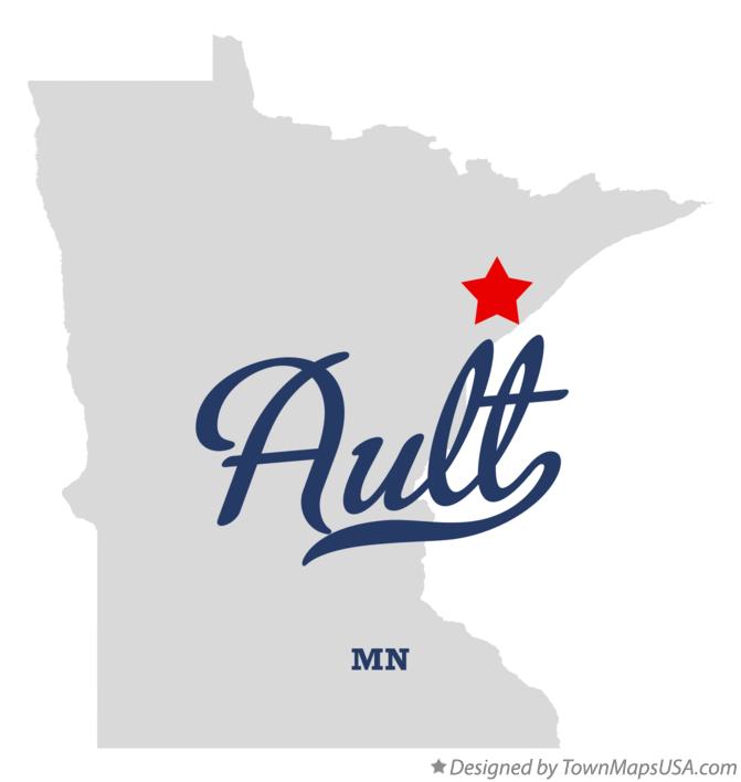 Map of Ault, MN, Minnesota