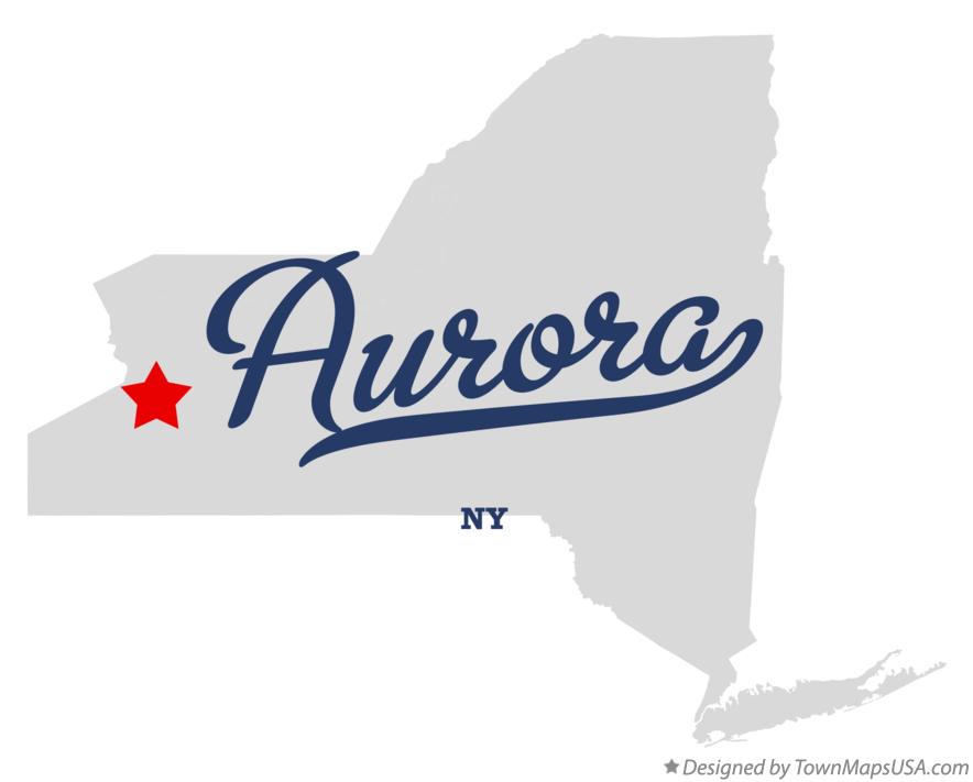 Map of Aurora, Erie County, NY, New York