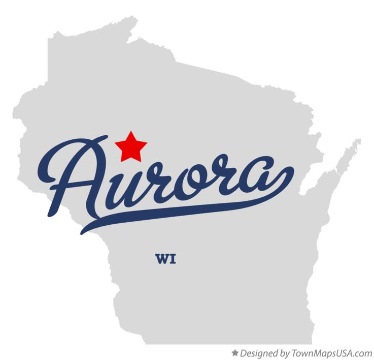 Map of Aurora, Taylor County, WI, Wisconsin