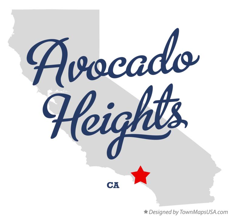 Map of Avocado Heights, CA, California