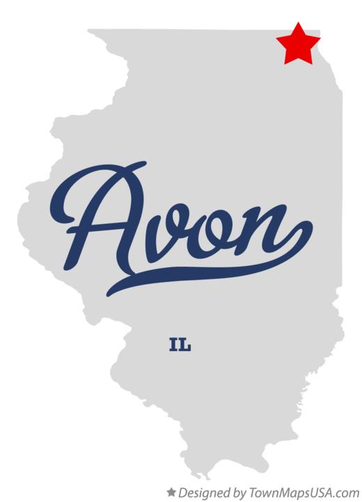 Map of Avon, Lake County, IL, Illinois